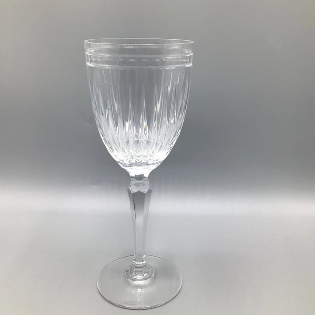 Traditional Waterford Water Goblets "Hanover" - A Pair For Sale - Image 3 of 13