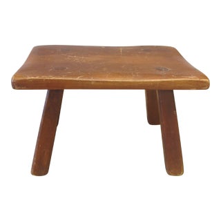 Mid 20th Century Cushman Colonial Maple Footstool, Herman De Vries Adirondack Style For Sale