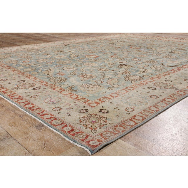 Antique Persian Mashhad Rug, 09'08 X 12'05 For Sale - Image 9 of 10