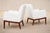 Jens Risom 1960s Danish Modern Attributed After Jens Risom Lounge Pair of Chairs, Model 1139 For Sale - Image 4 of 9