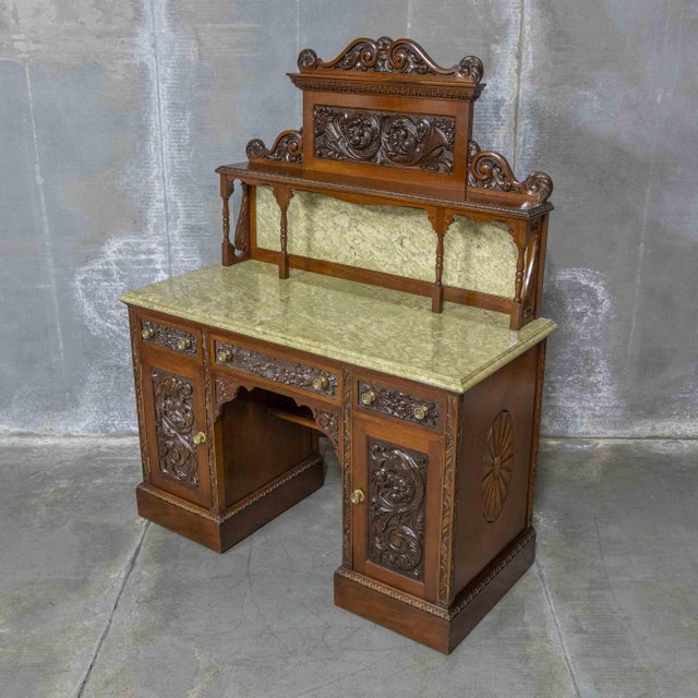 Victorian Mahogany Washstand, 1890s For Sale - Image 17 of 18