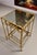 Gilt Metal Fretwork Nesting Tables With Eglomisé Glass Tops, Set of Three For Sale - Image 4 of 11
