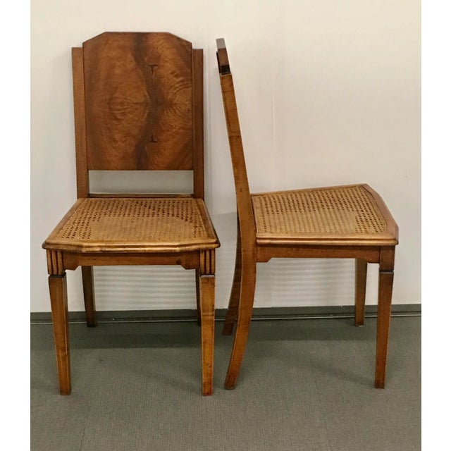 Single French Art Deco Walnut Side Chair, 1930 For Sale - Image 4 of 10