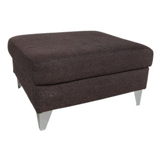 Fabric Ottoman in Brown Grey from Ewald Schillig For Sale