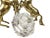 Late 20th Century Three Brass Horses Holding Crystal Diamond Candle Holder For Sale - Image 5 of 11
