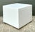 White Vintage Postmodern Lucite Box Side Table For Sale - Image 8 of 12