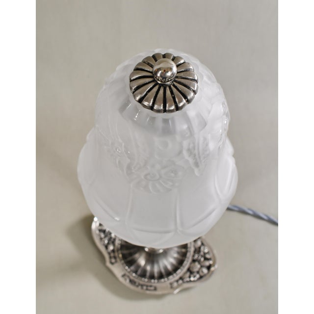 French Art Deco Lamp by Lorrain Daum - 1930 France For Sale - Image 6 of 14
