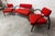 Red Sofa and Armchairs, 2001, Set of 3 For Sale - Image 10 of 18