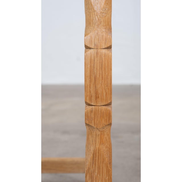 Danish Brutalist Oak Bedside Table with Ceramic Tiles, 1960s For Sale - Image 9 of 10