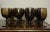 Enhance your table with this elegant set of Imperial Glass Hoffman House Brown glassware, featuring 6 Water Goblets and 6...