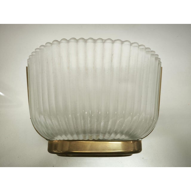 Brass and Glass Wall Light from Archimede Seguso, 1930s, in Very Good conditions. Designed 1920 to 1949 I have official...