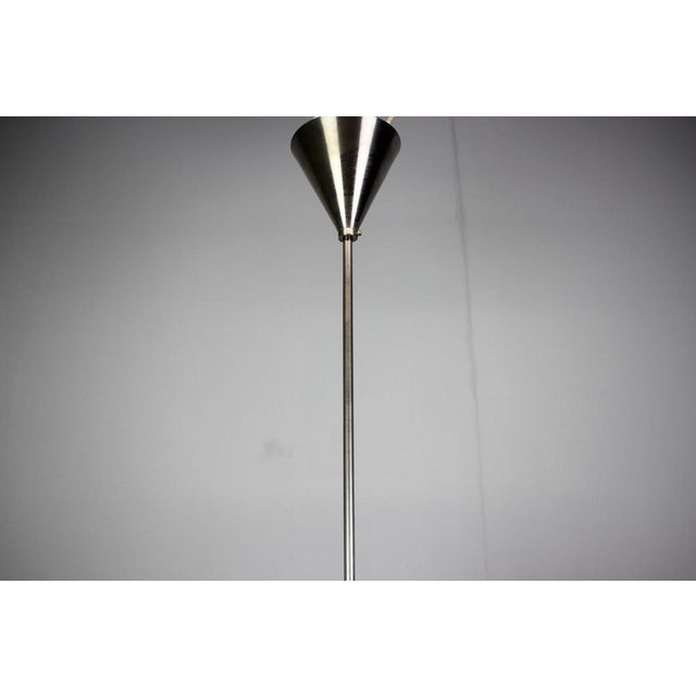 Art Deco Glass Globe Pendant Chandelier, Europe, 1930s For Sale - Image 4 of 9