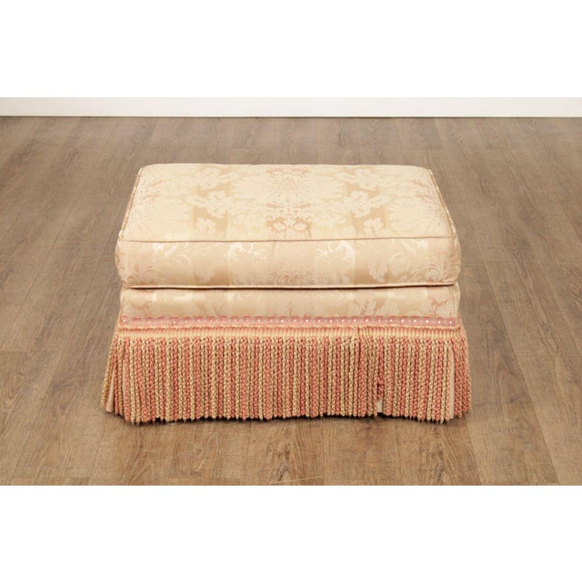 Century Furniture Pair of Fringed Ottomans For Sale - Image 9 of 12
