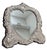 1980s Sterling Silver Repose Heart Picture Frame Table Mirror by David Shaw London For Sale - Image 5 of 8