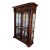 Monumental French Classical Carved Wood Curio China Cabinet For Sale