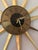 Seth Thomas Clock Company Post Modern McM Starburst Clock Sunburst Brass Seth Thomas For Sale - Image 4 of 4