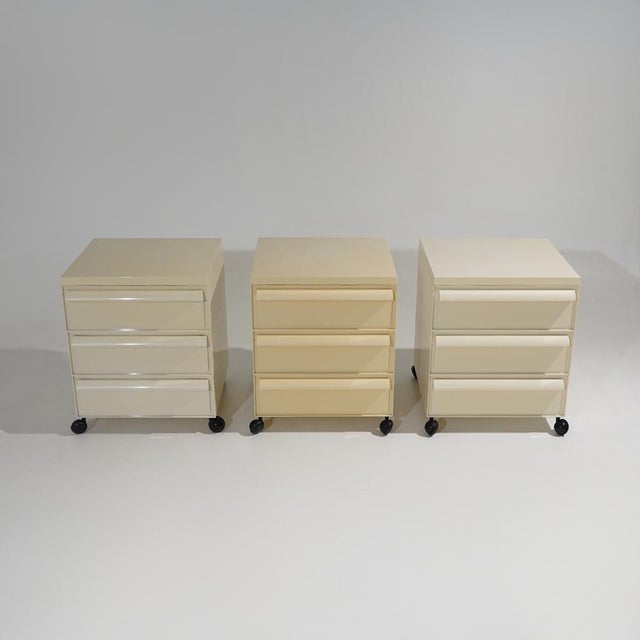 Designed by Simon Fussell for Kartell in the 1970s, this modular chest of drawers reflects a functional approach to...