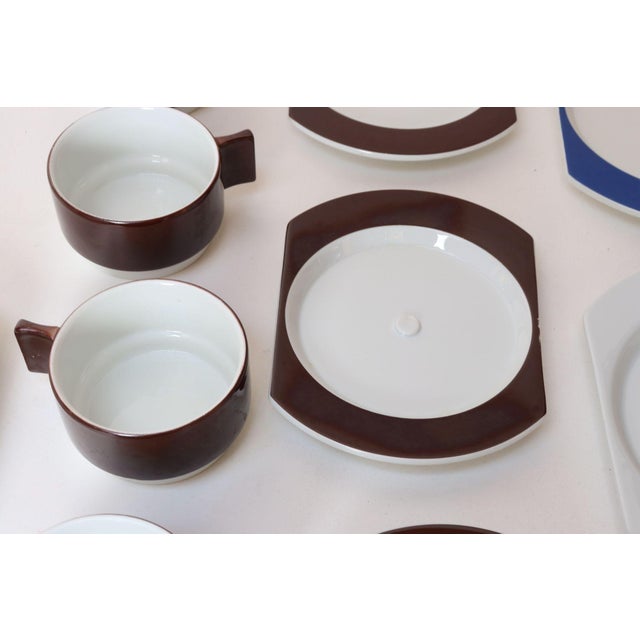 Vintage Alitalia First Class Plates and Cups Designed by Joe Colombo - Set of 17 For Sale - Image 12 of 16