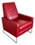 Design Within Reach Flight Recliner -Red Leather- Jeffrey Bernett For Sale