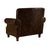 English Rolled Arm - Arm Chair - Dark Brown Leather For Sale - Image 10 of 10