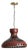 Danish Maroon Ceramic Pendant Light, 1960s For Sale