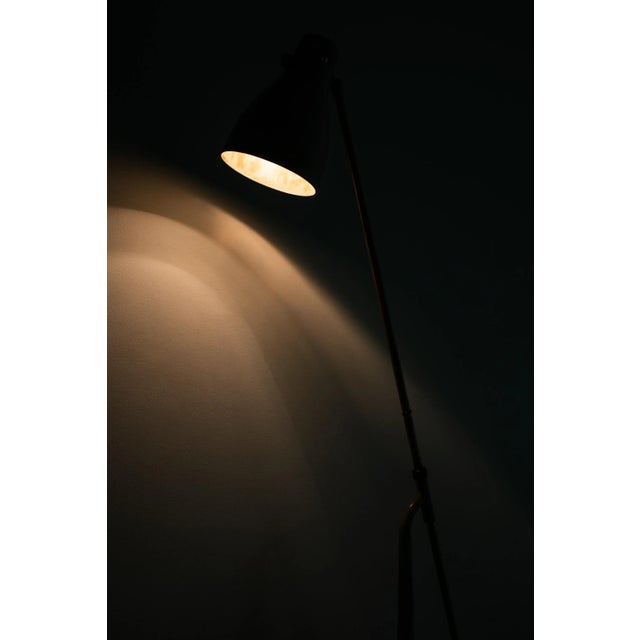 Metal Swedish Model 541 Floor Lamp by Hans Bergström for Ateljé Lyktan, 1940s For Sale - Image 7 of 9