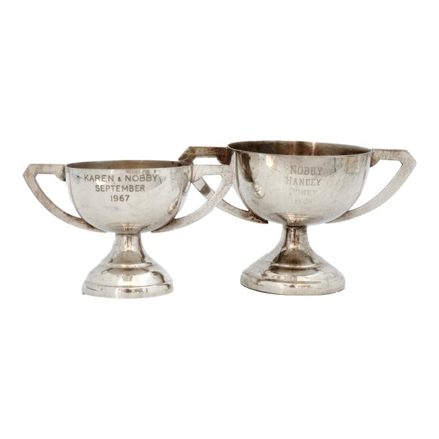 1968 Mini Equestrian Children's Trophies, a Pair For Sale