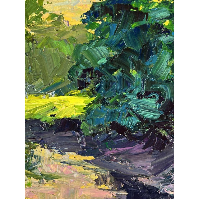 Oil Painting a Walk Through the Evening Forest Boris Serdyuk For Sale - Image 6 of 11