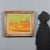Oil on canvas. Signed and dated lower right. Label from the '1970 Collective Painting Exhibition at the 'Bottega del...