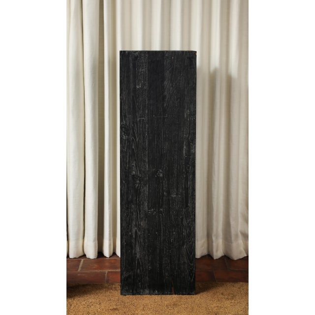 Vintage 20th Century Blackened Oak Pedestal For Sale - Image 12 of 14