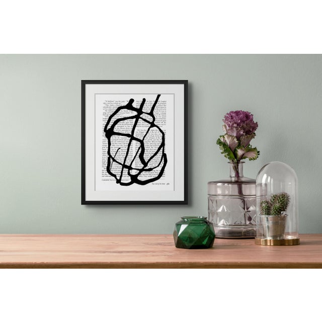 Black & White Abstractions No. 2 is a sophisticated contemporary abstract work by artist Diane Grant, originating from a...
