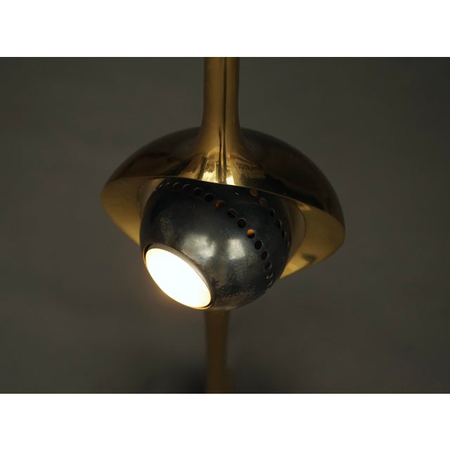 Gold Vintage 12919 Cobra Lamp by Angelo Lelli for Arredoluce, Italy, 1960s For Sale - Image 8 of 12