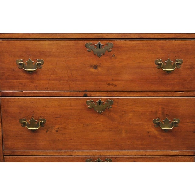 Antique 18th Century Georgian Mahogany Highboy Tall Chest 9 Drawer Dresser For Sale - Image 9 of 12