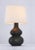 Transitional Chapman & Myers for Visual Comfort Signature Lismore Medium Table Lamp in Stained Black Metallic with Linen Shade For Sale - Image 3 of 6