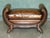 Antique Edwardian Sculptural Leather Scroll End Ottomans, 1910, Set of 2 For Sale - Image 17 of 18