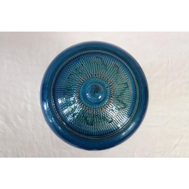 Mid-Century Modern Large Lidded Ceramic Vase in the style of Bitossi, Italy, 1970s For Sale - Image 3 of 14