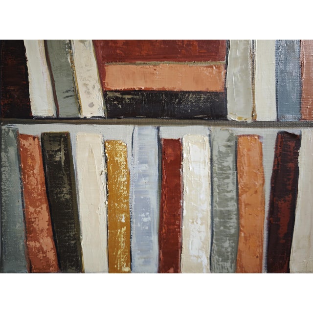 Temps De Lecture– Original Abstract Library, Oil Paint, Contemporary Framed by Sophie Dumont For Sale - Image 6 of 7