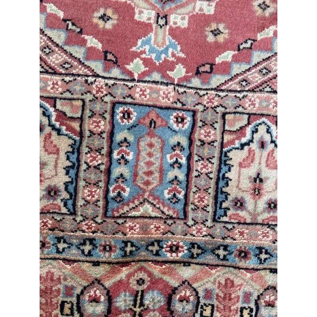 Vintage Silk and Wool Pakistani Rug For Sale - Image 14 of 18