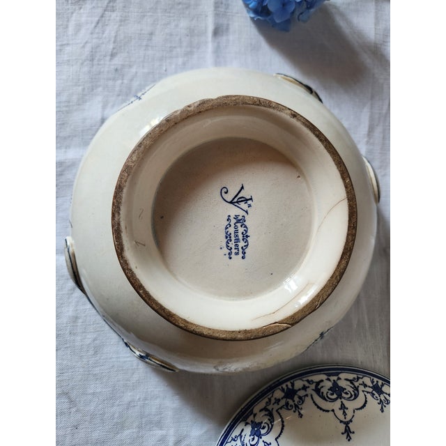 19th Century French Earthenware Tea Tureen from Jules Vieillard Moustiers For Sale - Image 14 of 17