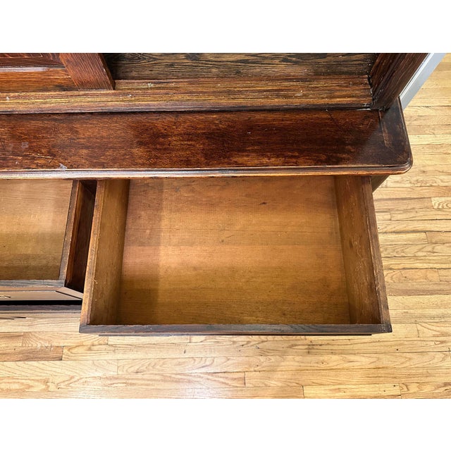 Late 19th Century Solid Quarter Sawn Oak Cabinet For Sale - Image 13 of 14