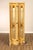 Decorative four-panel folding screen featuring a painted faux-gilt finish, antiqued mirror inserts, and carved Rococo-...