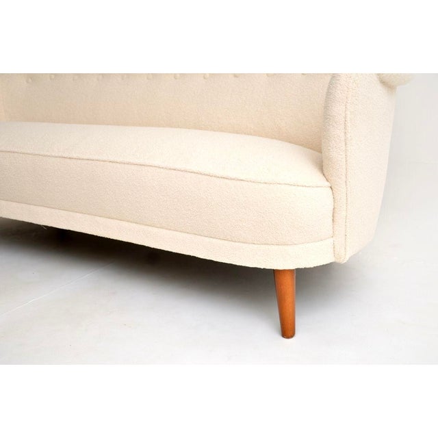Vintage Swedish Samsas Sofa attributed to Carl Malmsten, 1960s For Sale - Image 10 of 11