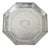 Antique Ellis Barker English Edwardian Silver Plated Octagonal Trinket Dish Tray For Sale
