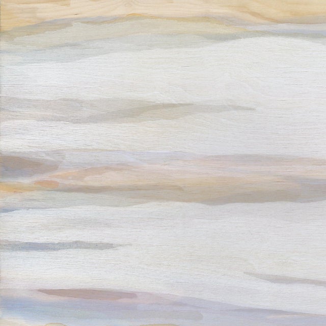Wild Skies 4 - Original Gold Leaf Abstract Landscape Acrylic Painting on Wood Panel For Sale - Image 4 of 9