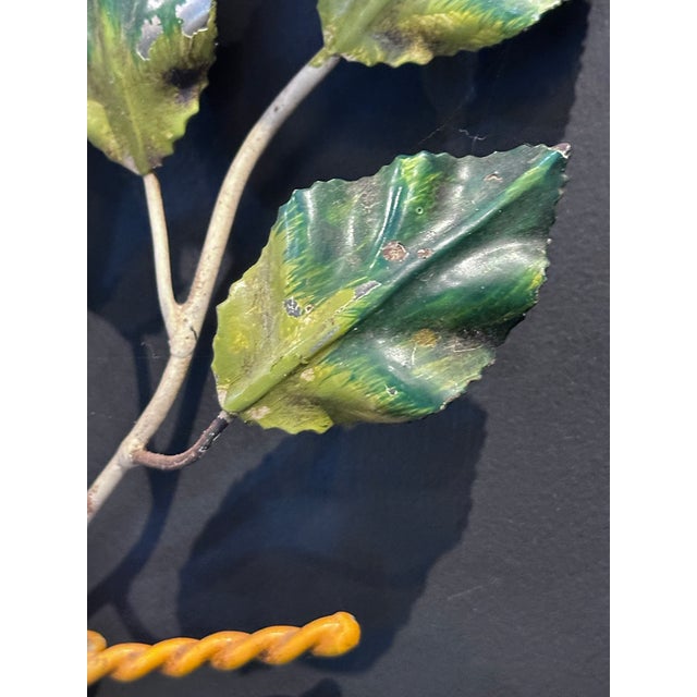 1930s Toleware Candle Sconces For Sale In Boston - Image 6 of 12