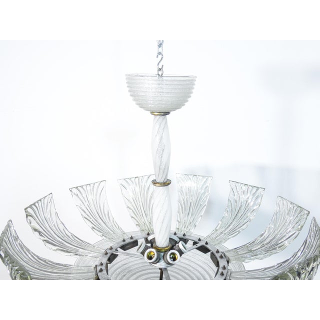 1940s Chandelier attributed to Barovier & Toso, Murano, 1940s For Sale - Image 5 of 10