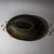 Dark Green Mid-20th Century Mid-Century Modern Centerpiece, Wood and Brass For Sale - Image 8 of 8