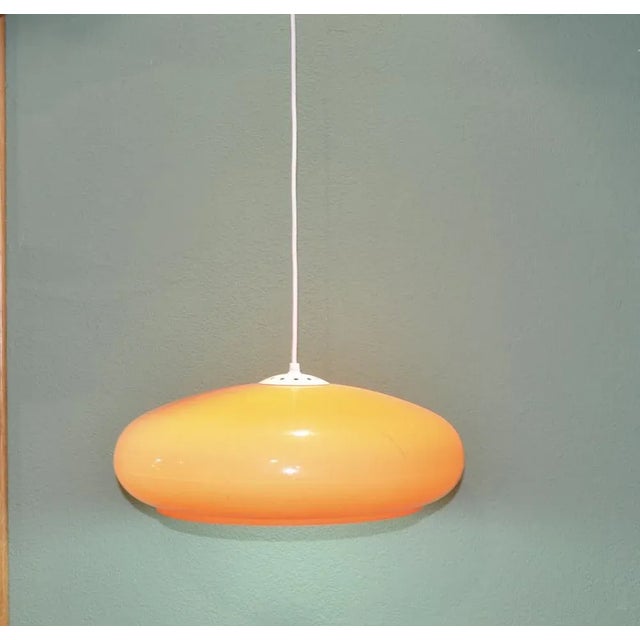 Orange Plastic Lamp, 1970s For Sale - Image 10 of 14