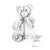 Teddy Bear - Graphite Portrait by Martha Holden For Sale