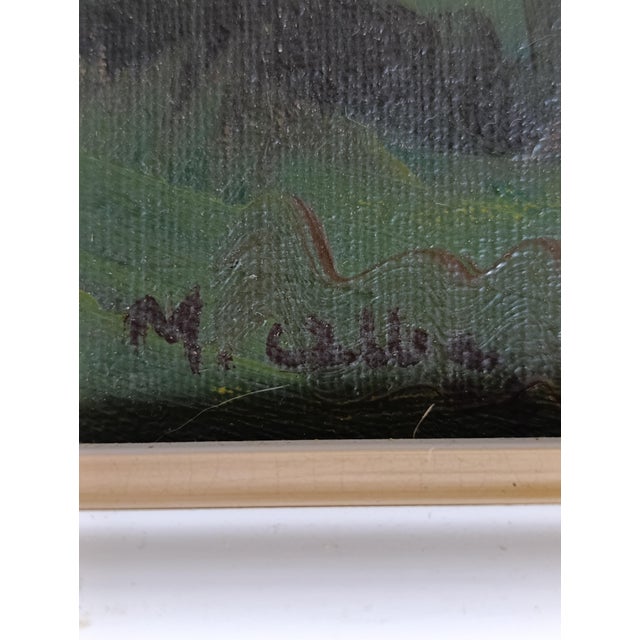 Mid-Century Modern M. Alba, Landscape, 1931, Oil Painting on Canvas For Sale - Image 3 of 10